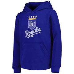 Kansas City Royals Youth Team Primary Logo Pullover Hoodie Royal