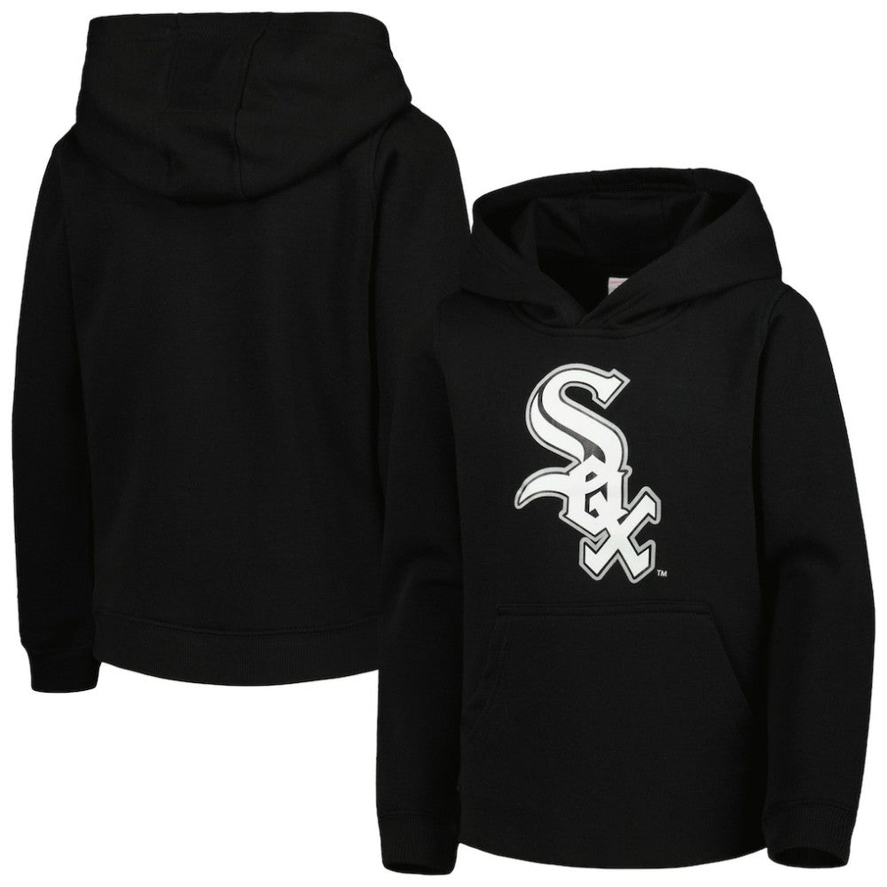 Chicago White Sox Youth Team Primary Logo Pullover Hoodie Black