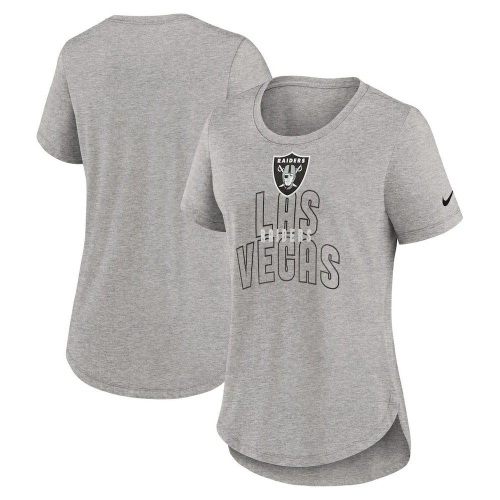Las Vegas Raiders Women's Fashion Tri-Blend T-Shirt - Heather Gray sale