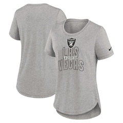 Las Vegas Raiders Women's Fashion Tri-Blend T-Shirt - Heather Gray sale