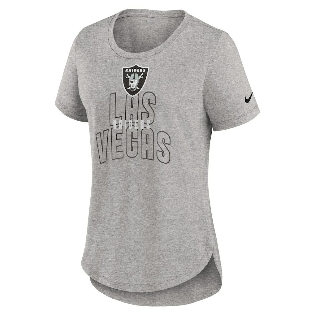 Las Vegas Raiders Women's Fashion Tri-Blend T-Shirt - Heather Gray sale