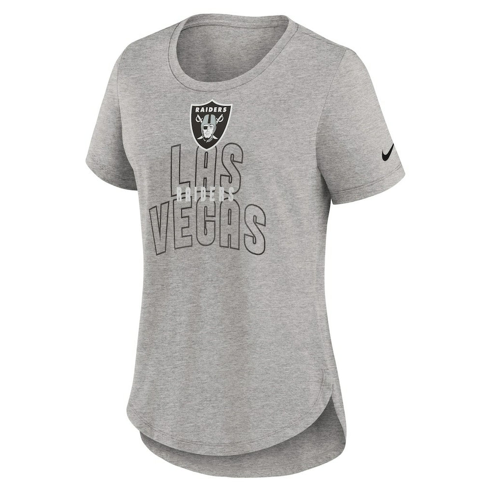 Las Vegas Raiders Women's Fashion Tri-Blend T-Shirt - Heather Gray sale