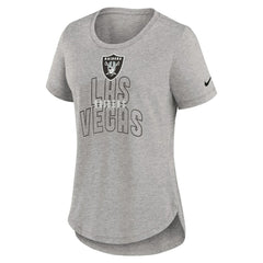 Las Vegas Raiders Women's Fashion Tri-Blend T-Shirt - Heather Gray sale
