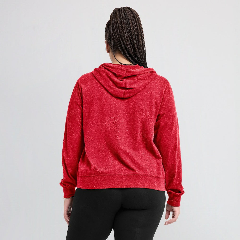 San Francisco 49ers Women's Rewind Gym Vintage Lightweight Pullover Hoodie - Scarlet discount