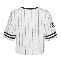 Chicago White Sox Girls Youth Ball Striped T-Shirt White