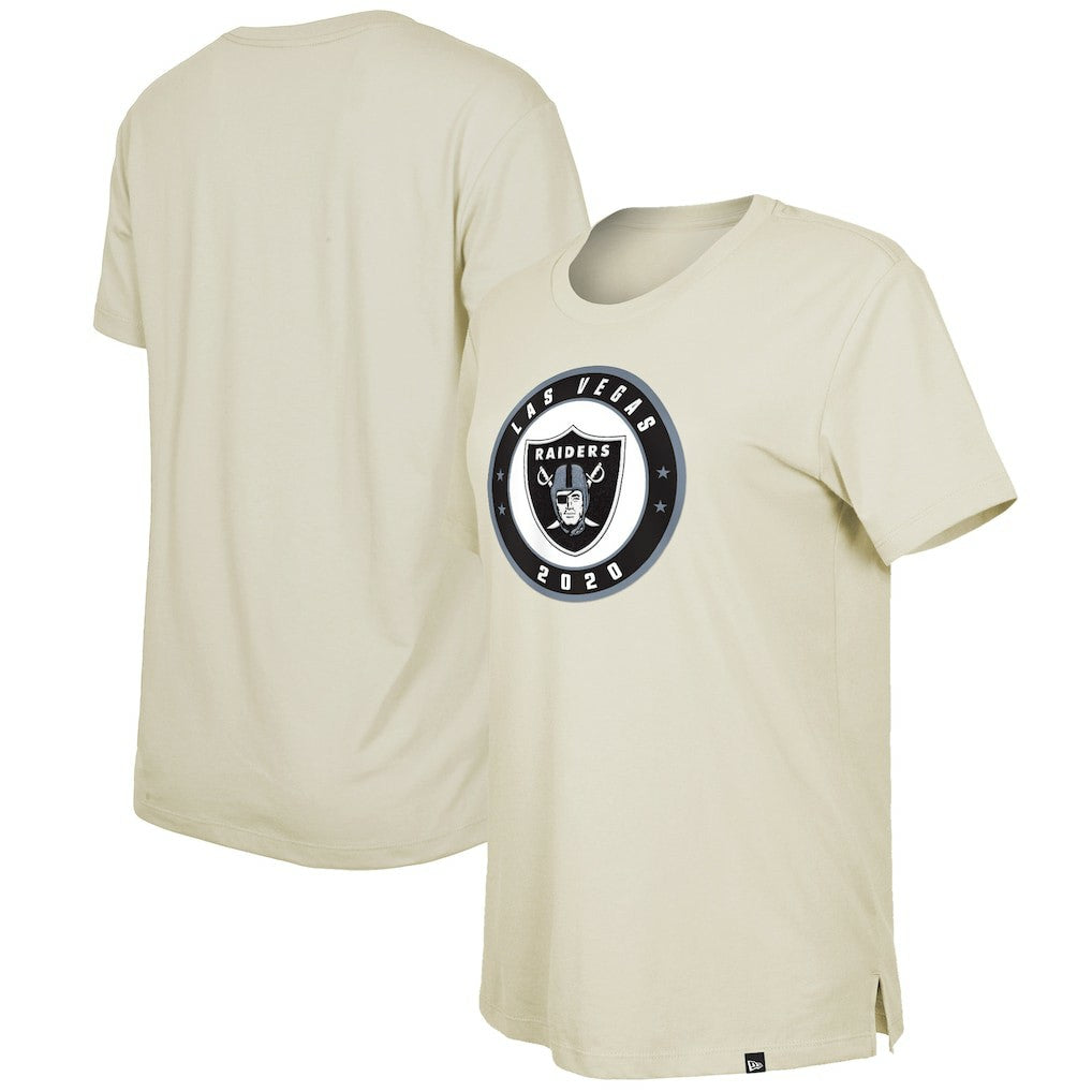 Las Vegas Raiders New Era Women's 2023 NFL Draft T-Shirt - Cream outlet
