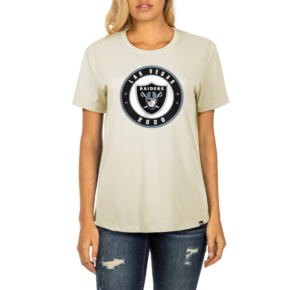 Las Vegas Raiders New Era Women's 2023 NFL Draft T-Shirt - Cream outlet