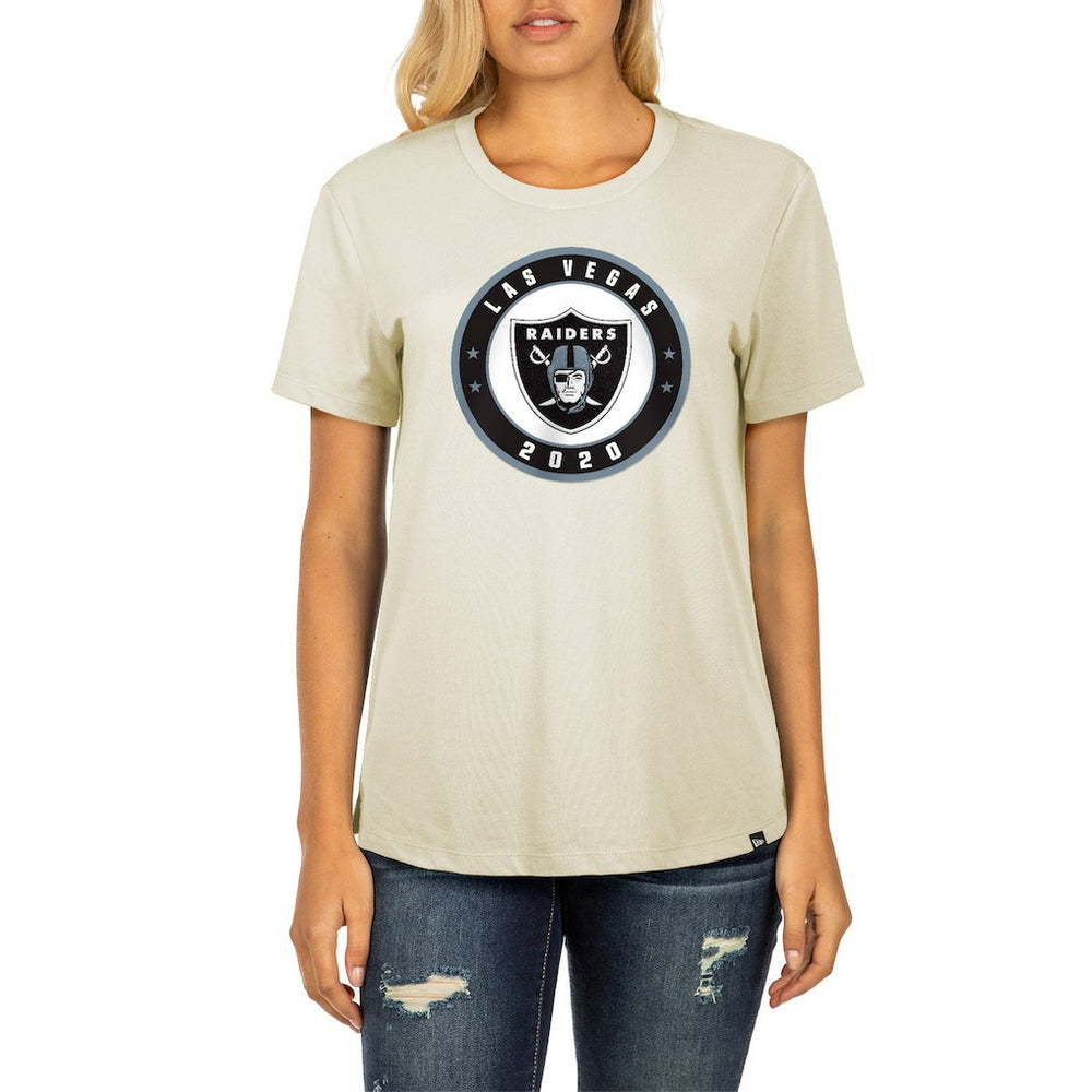 Las Vegas Raiders New Era Women's 2023 NFL Draft T-Shirt - Cream outlet