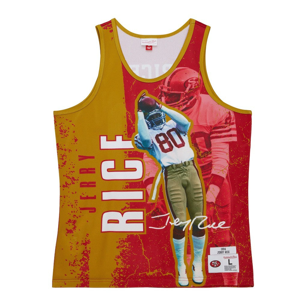 Jerry Rice San Francisco 49ers 1994 Player Burst Tank Top - Scarlet discount