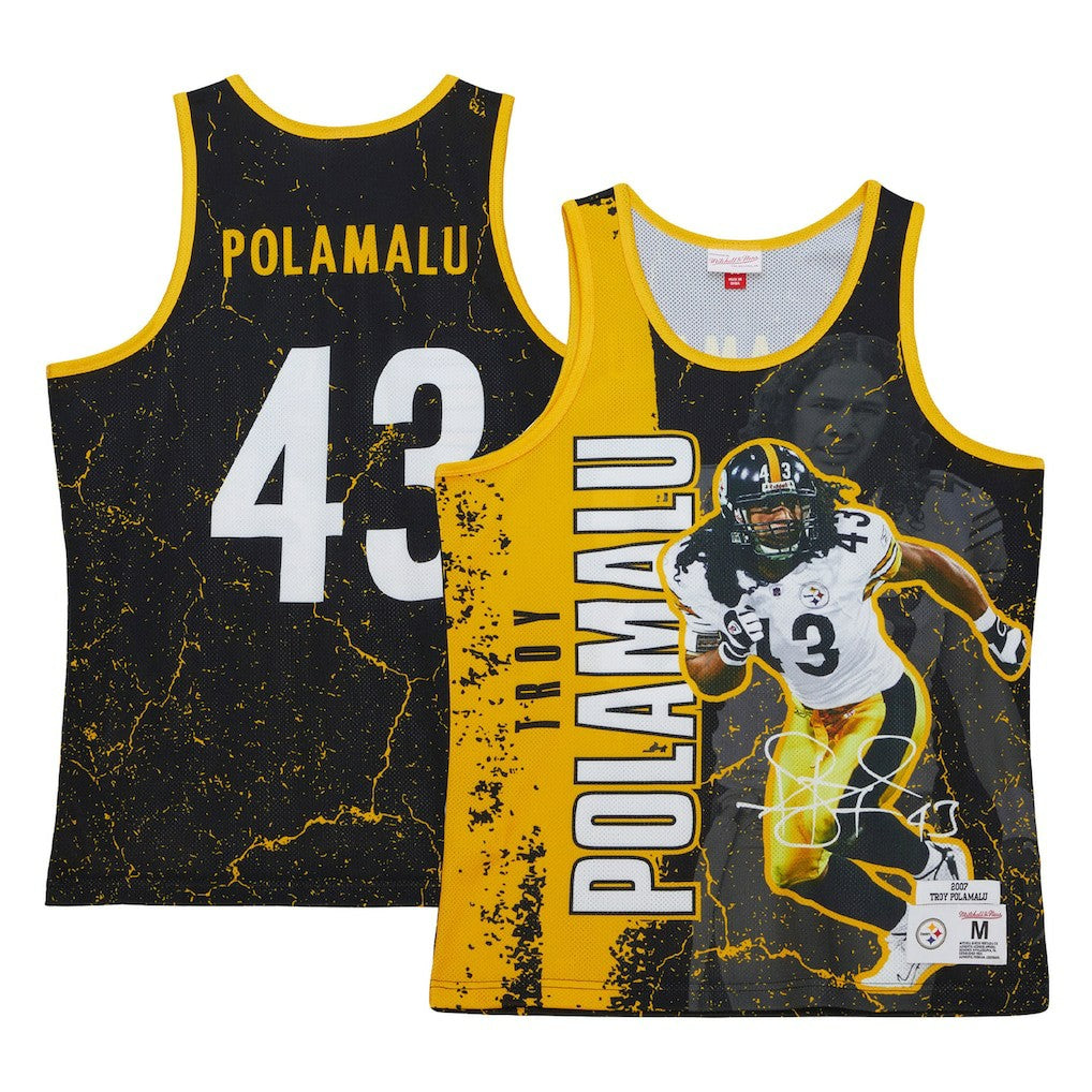 Troy Polamalu Pittsburgh Steelers 2007 Player Burst Tank Top - Black cheap