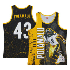 Troy Polamalu Pittsburgh Steelers 2007 Player Burst Tank Top - Black cheap