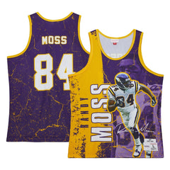 Randy Moss Minnesota Vikings 1998 Player Burst Tank Top - Purple on sale