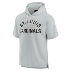 St. Louis Cardinals Unisex Elements Super Soft Fleece Short Sleeve Pullover Hoodie Gray