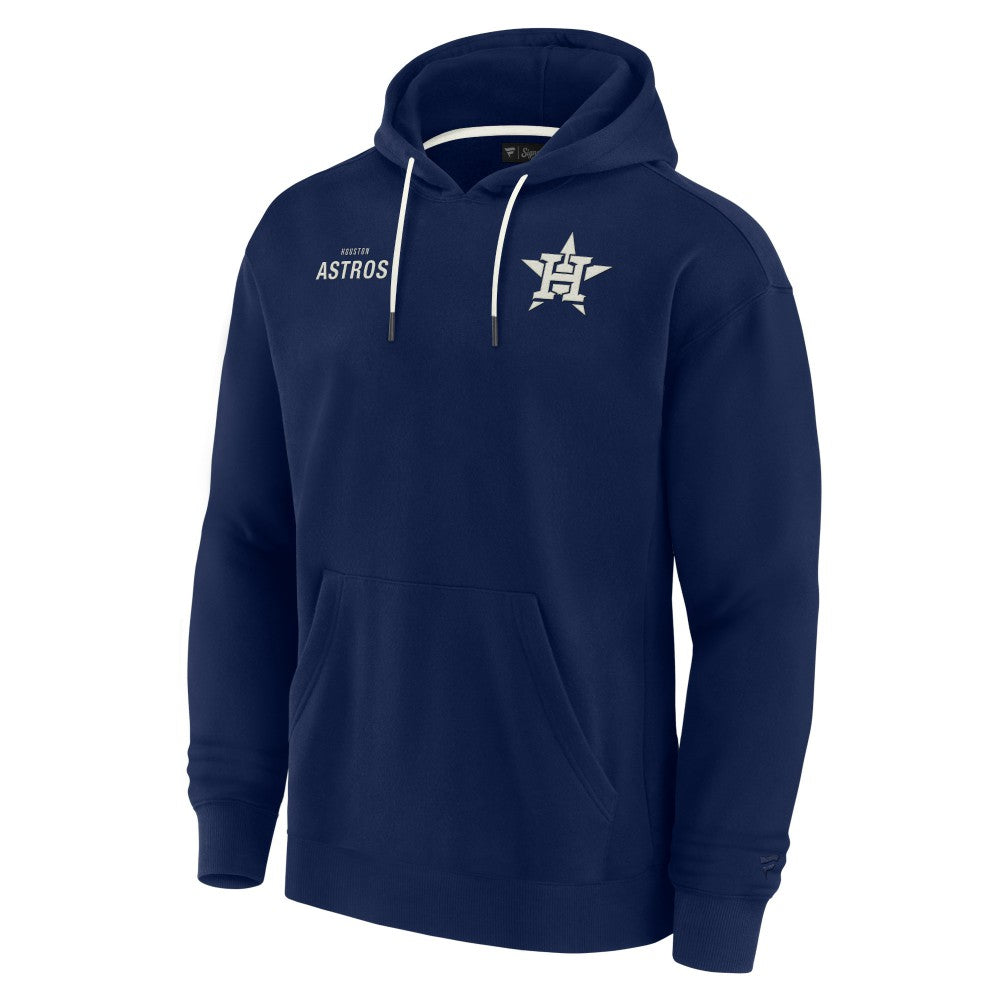 Houston Astros Unisex Elements Super Soft Fleece Pullover Hoodie Navy