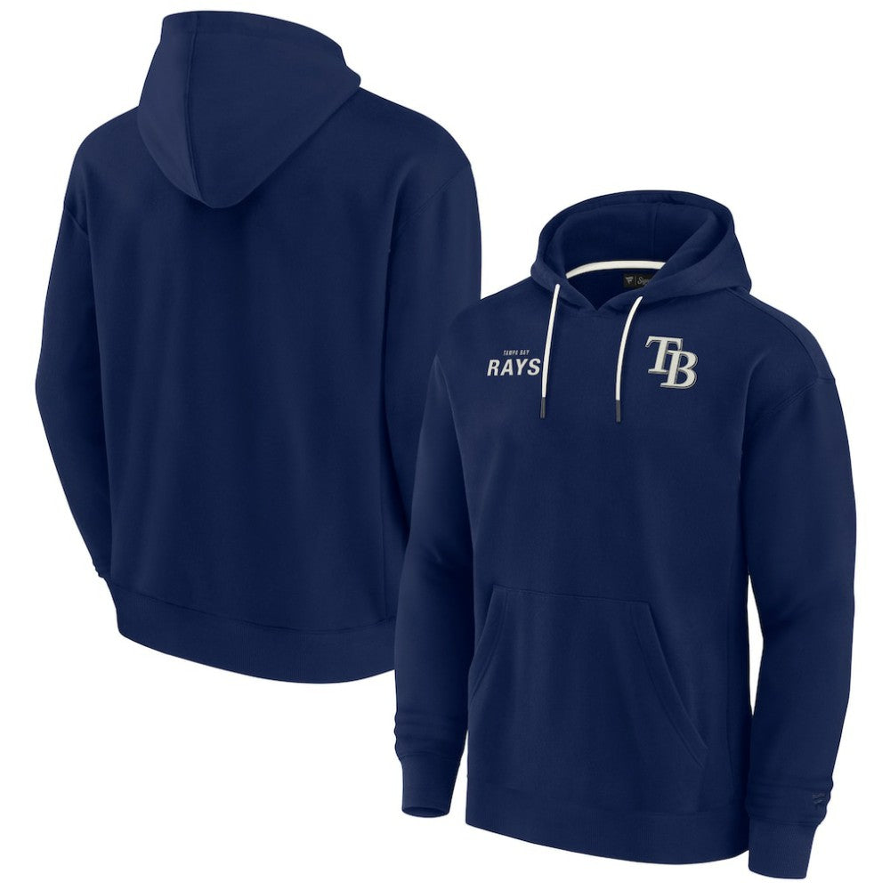 Tampa Bay Rays Unisex Elements Super Soft Fleece Pullover Hoodie Navy