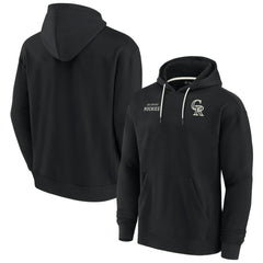 Colorado Rockies Unisex Elements Super Soft Fleece Pullover Hoodie Black