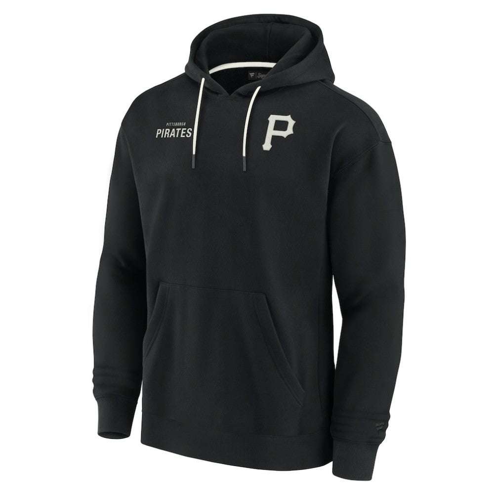 Pittsburgh Pirates Unisex Elements Super Soft Fleece Pullover Hoodie Black