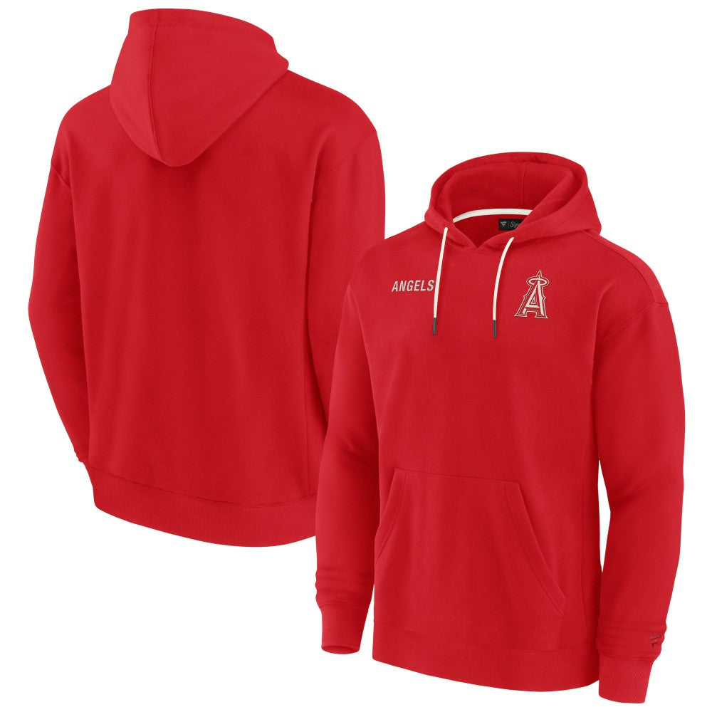 Los Angeles Angels Unisex Elements Super Soft Fleece Pullover Hoodie Red