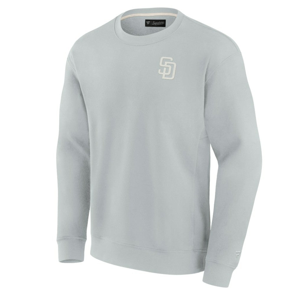 San Diego Padres Unisex Super Soft Pullover Crew Sweatshirt Gray