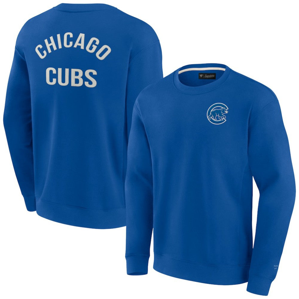 Chicago Cubs Unisex Super Soft Pullover Crew Sweatshirt Royal
