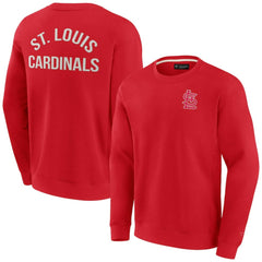 St. Louis Cardinals Unisex Super Soft Pullover Crew Sweatshirt Red