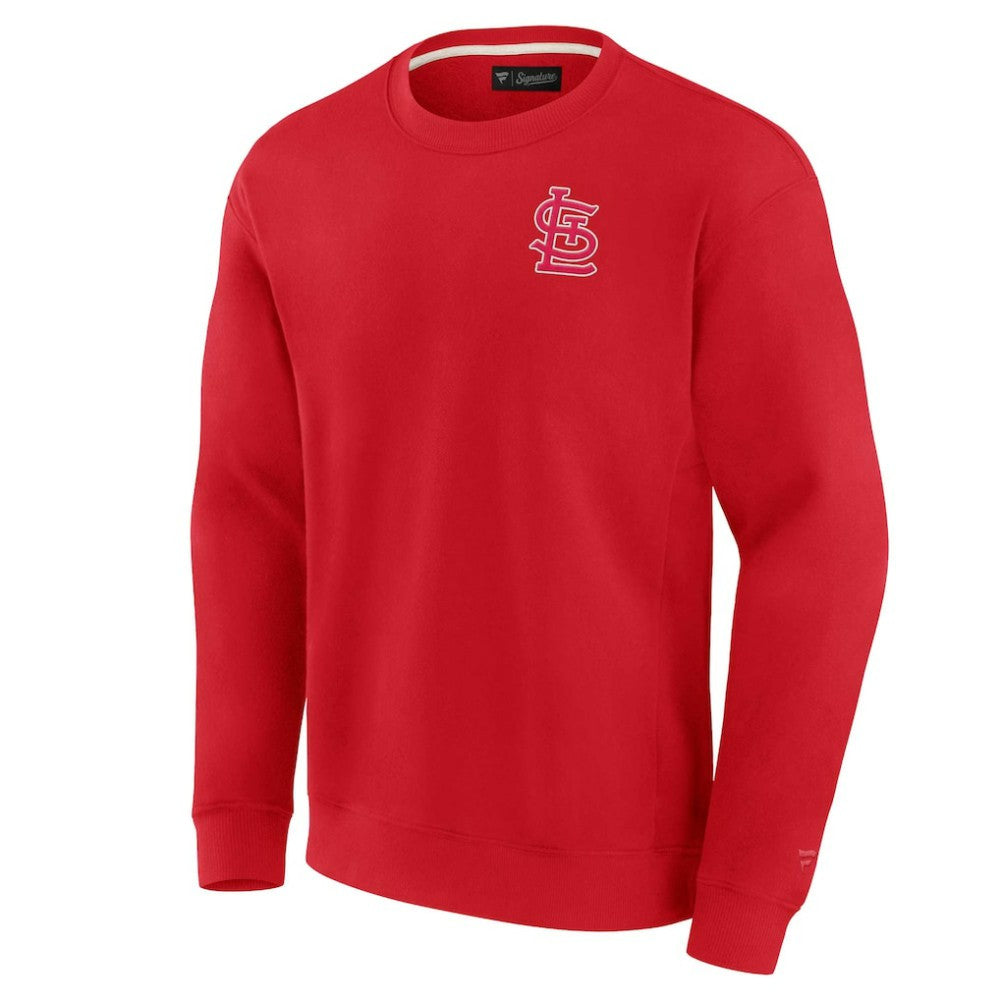 St. Louis Cardinals Unisex Super Soft Pullover Crew Sweatshirt Red