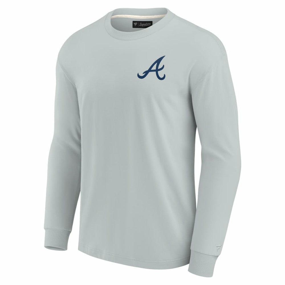 Atlanta Braves Unisex Elements Super Soft Long Sleeve T-Shirt Gray