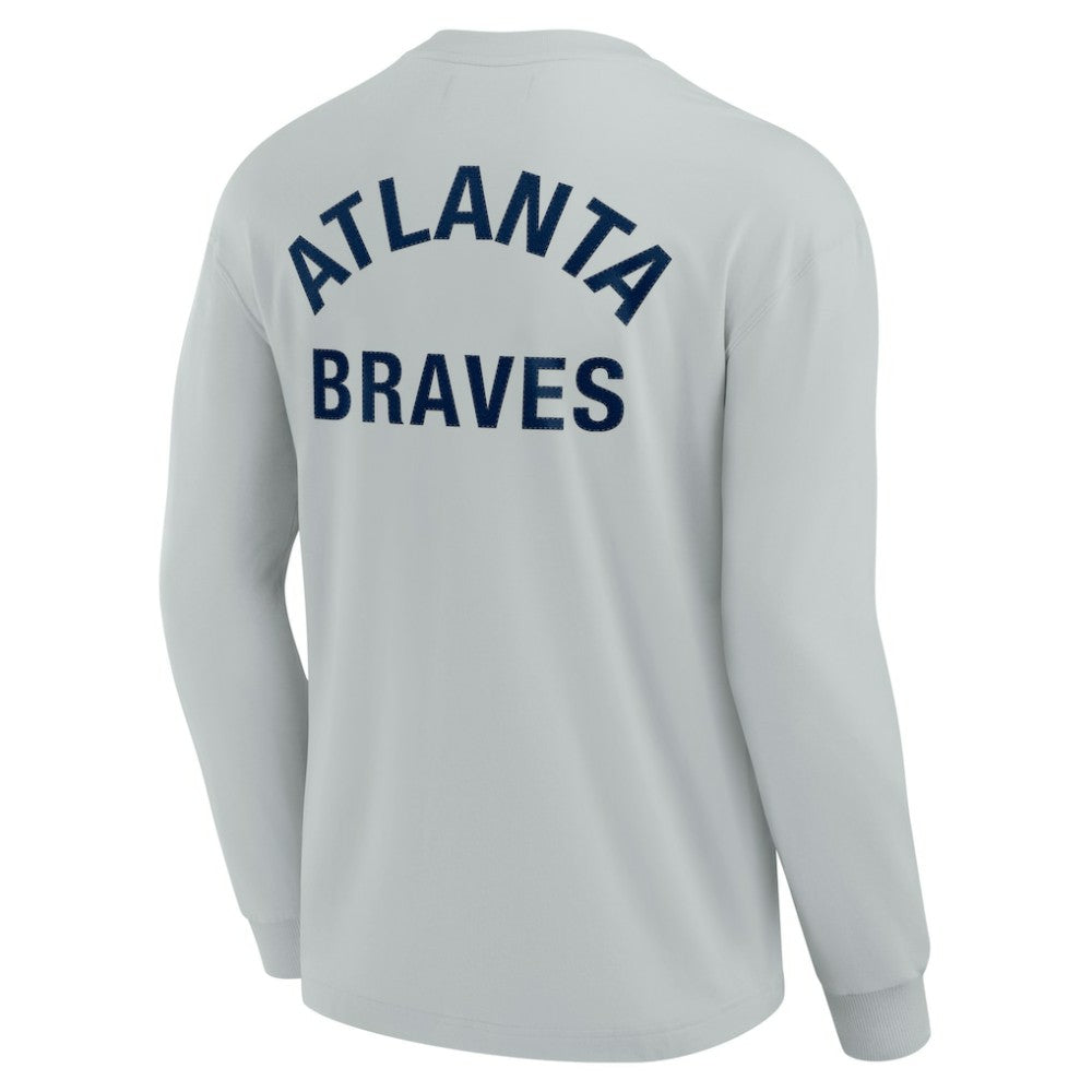 Atlanta Braves Unisex Elements Super Soft Long Sleeve T-Shirt Gray