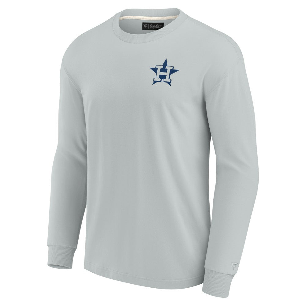 Houston Astros Unisex Elements Super Soft Long Sleeve T-Shirt Gray
