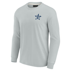 Houston Astros Unisex Elements Super Soft Long Sleeve T-Shirt Gray