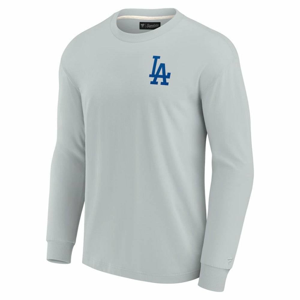 Los Angeles Dodgers Unisex Elements Super Soft Long Sleeve T-Shirt Gray