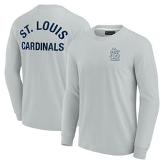 St. Louis Cardinals Unisex Elements Super Soft Long Sleeve T-Shirt Gray