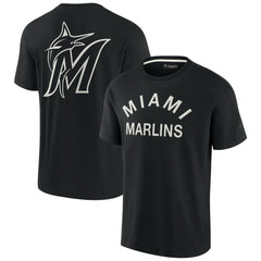 Miami Marlins Unisex Elements Super Soft Short Sleeve T-Shirt Black