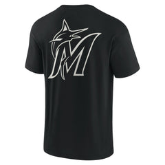 Miami Marlins Unisex Elements Super Soft Short Sleeve T-Shirt Black