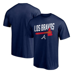 Atlanta Braves Long Ball Los Bravos T-Shirt Navy
