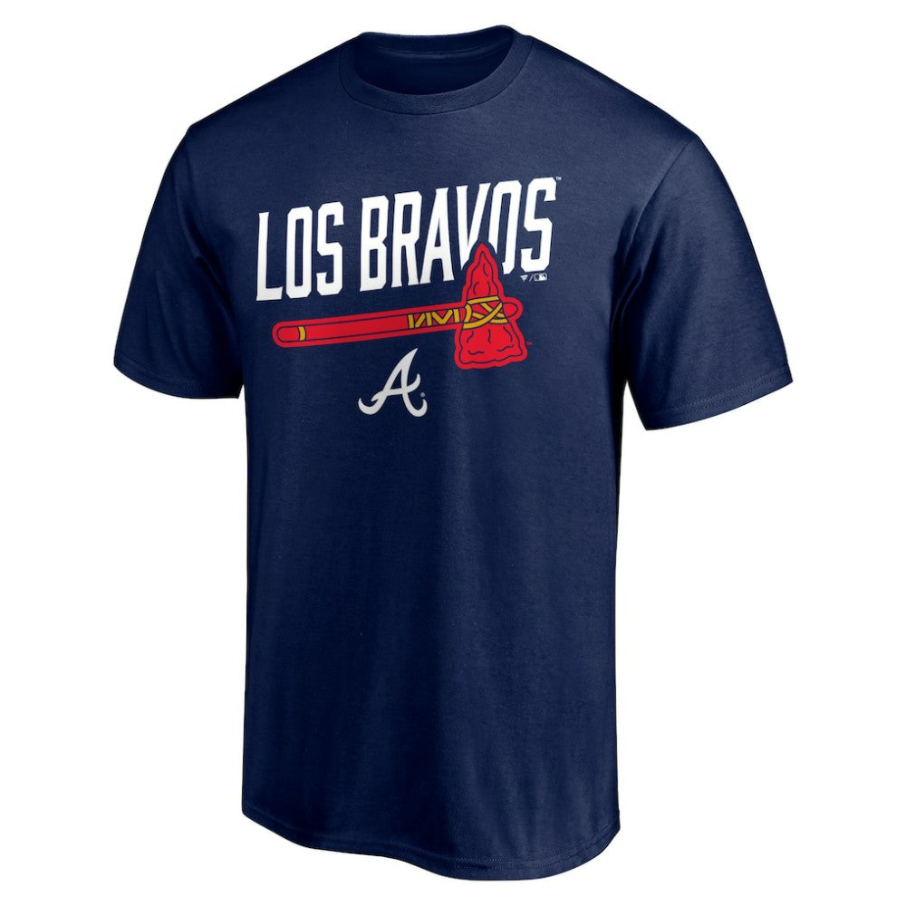 Atlanta Braves Long Ball Los Bravos T-Shirt Navy