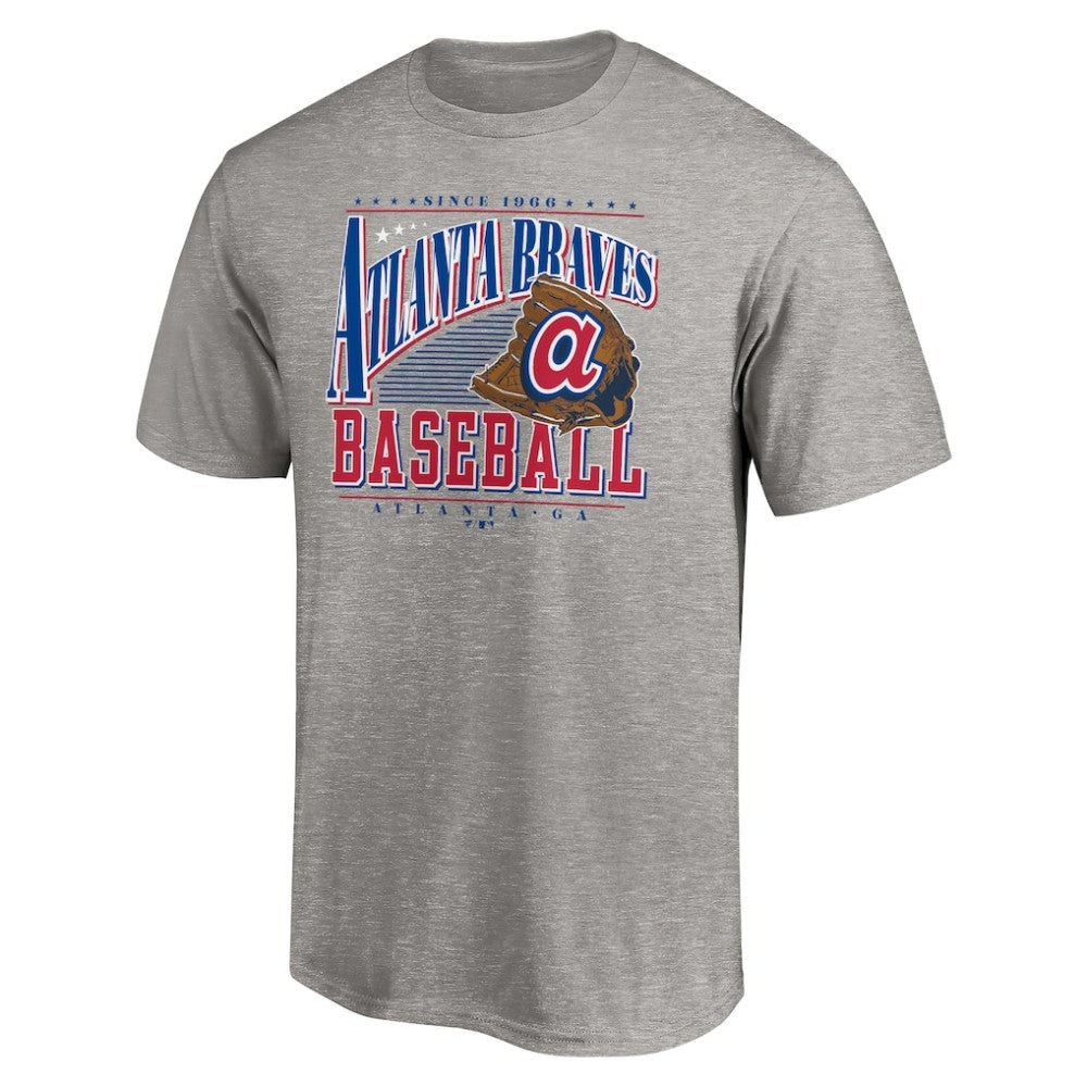 Atlanta Braves Cooperstown Collection Winning Time T-Shirt Heather Gray