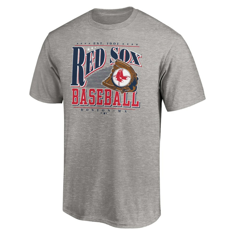 Boston Red Sox Cooperstown Collection Winning Time T-Shirt Heather Gray
