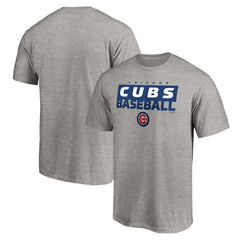 Chicago Cubs Gain Ground T-Shirt Heather Gray