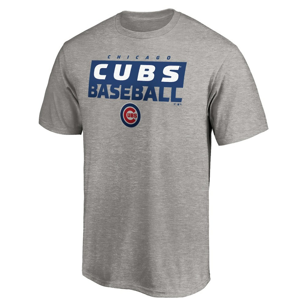 Chicago Cubs Gain Ground T-Shirt Heather Gray