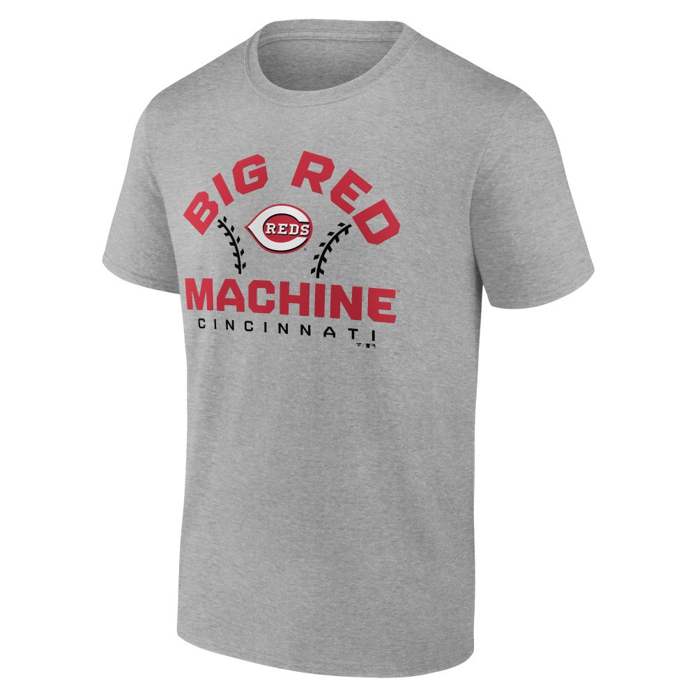 Cincinnati Reds Team Go For Two T-Shirt Heather Gray