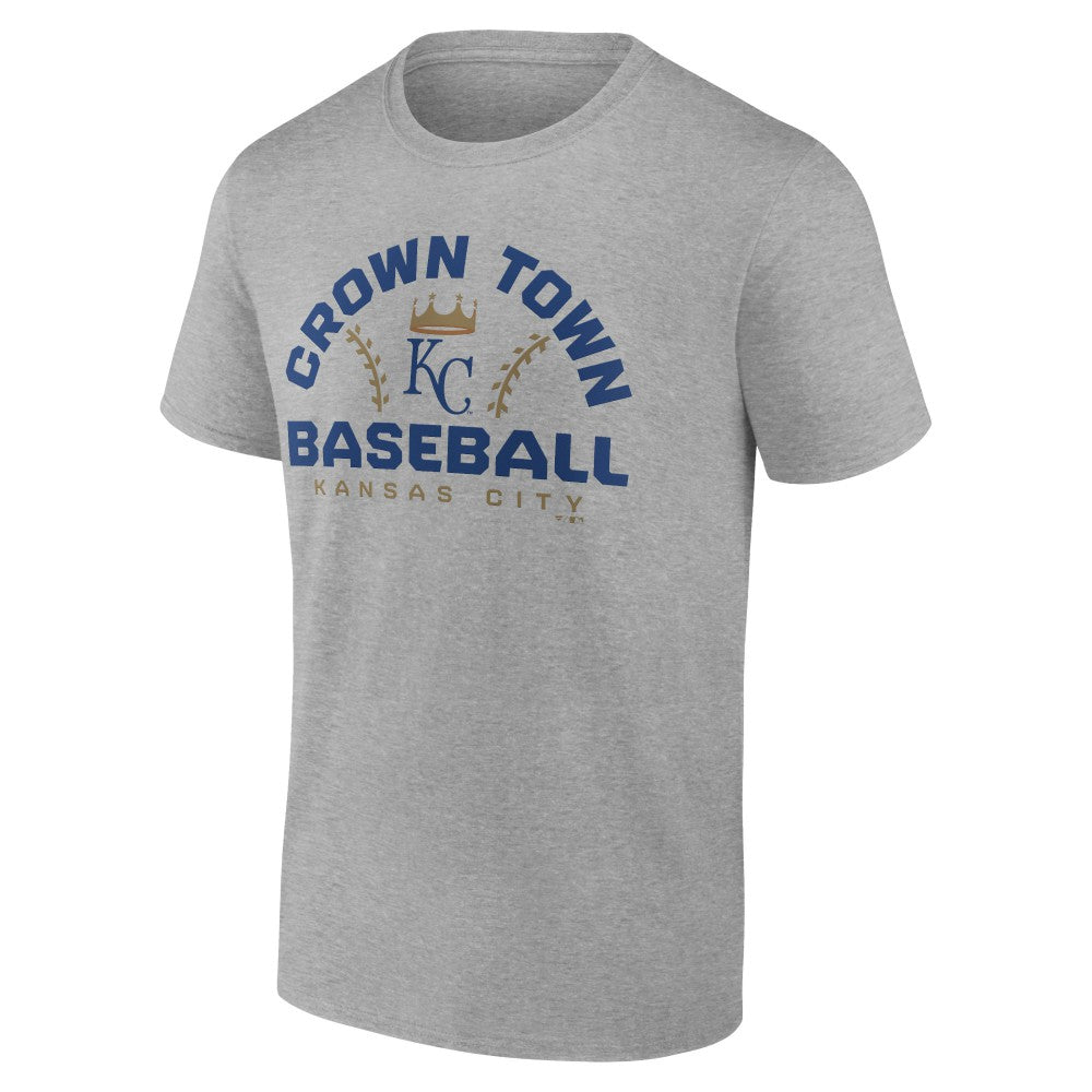 Kansas City Royals Team Go For Two T-Shirt Heather Gray