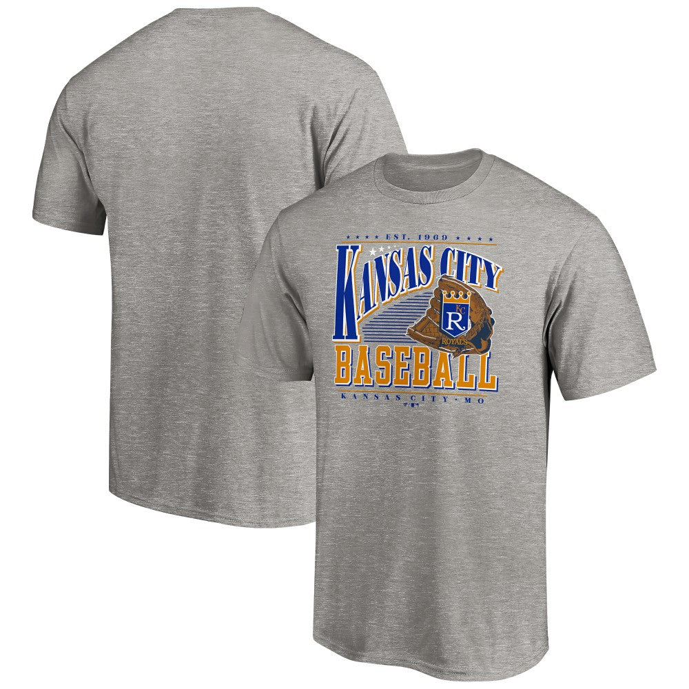 Kansas City Royals Cooperstown Collection Winning Time T-Shirt Heather Gray
