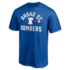 Philadelphia Phillies Paint the Black Broad Street Bombers T-Shirt Royal