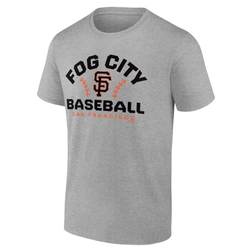 San Francisco Giants Team Go For Two T-Shirt Heather Gray