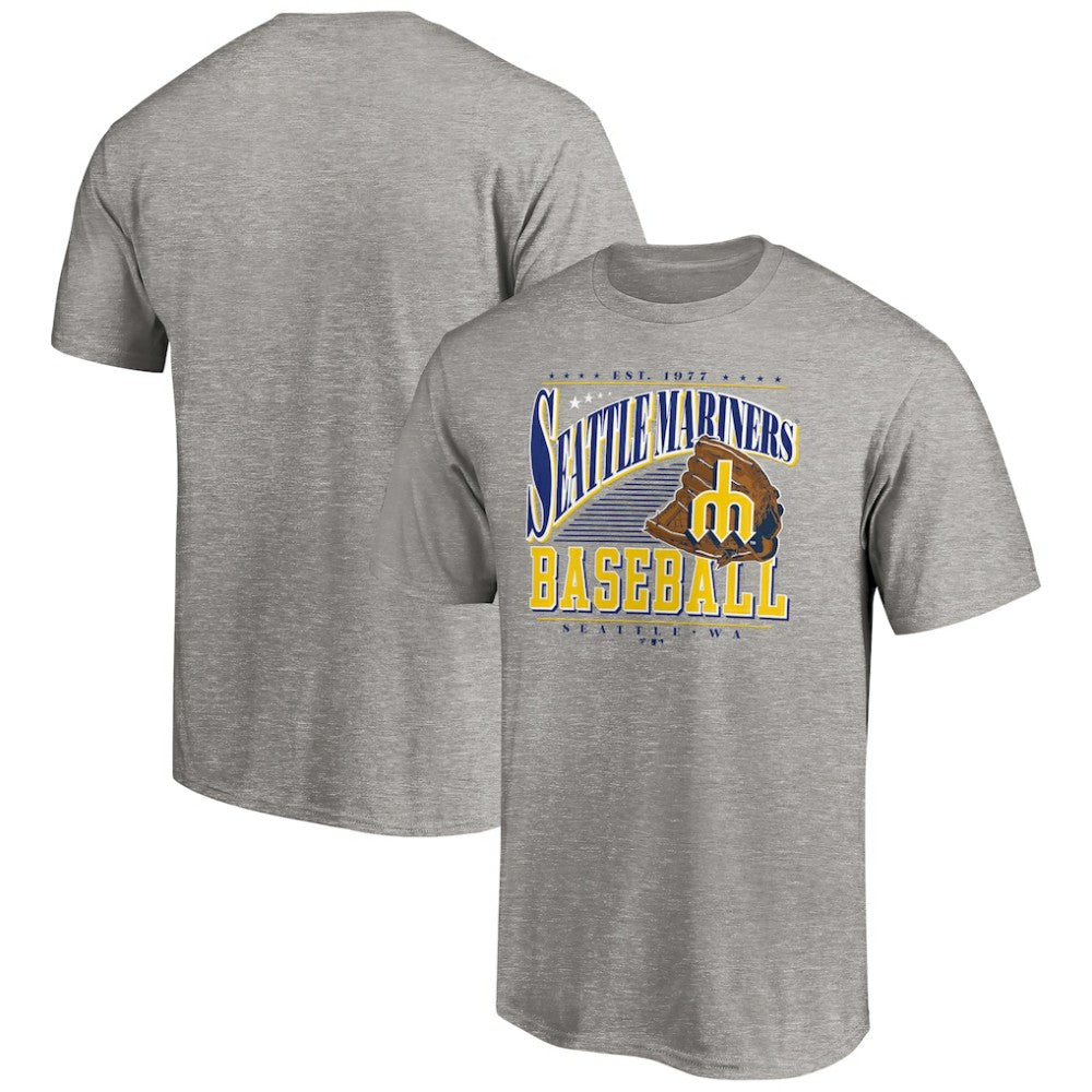 Seattle Mariners Cooperstown Collection Winning Time T-Shirt Heather Gray