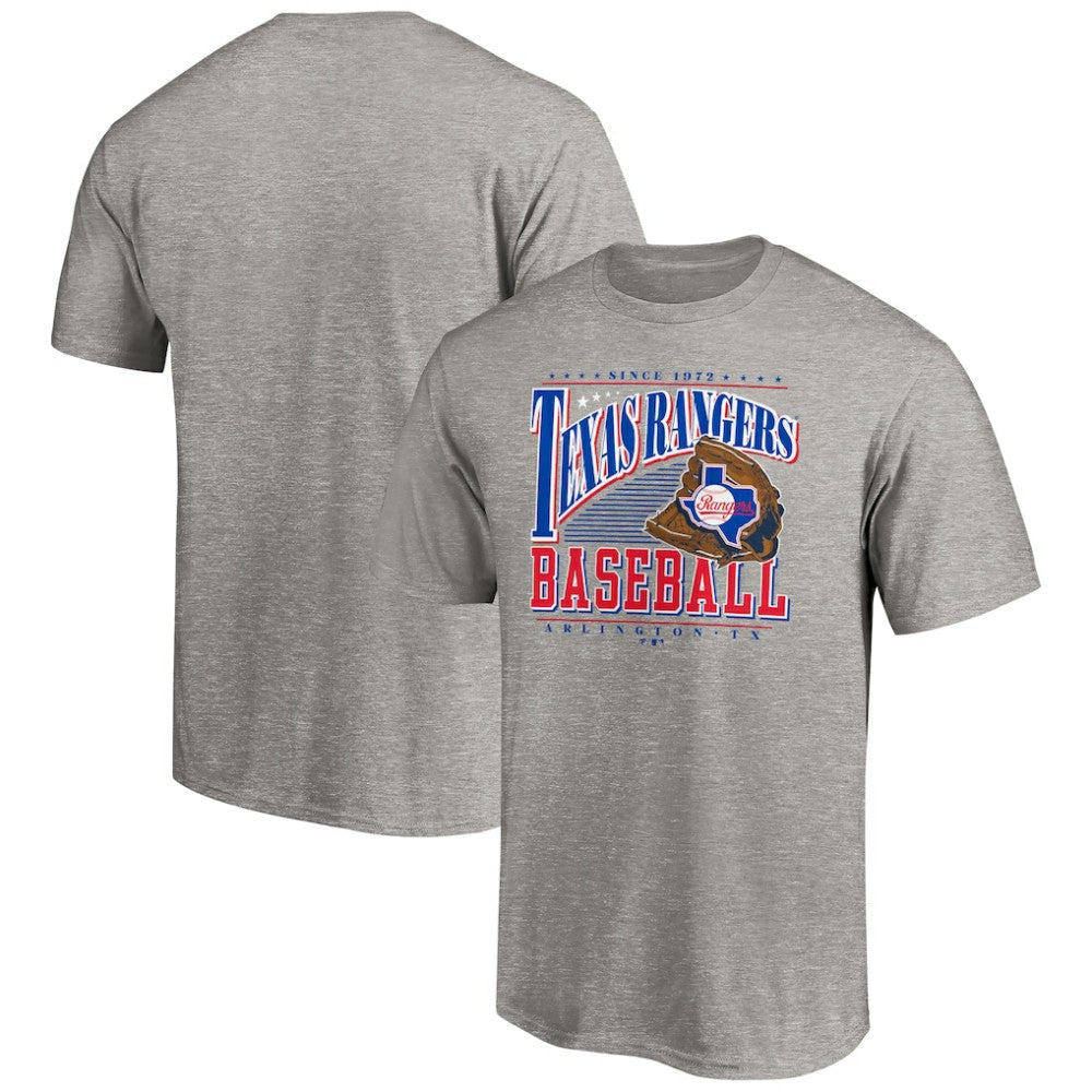 Texas Rangers Cooperstown Collection Winning Time T-Shirt Heather Gray
