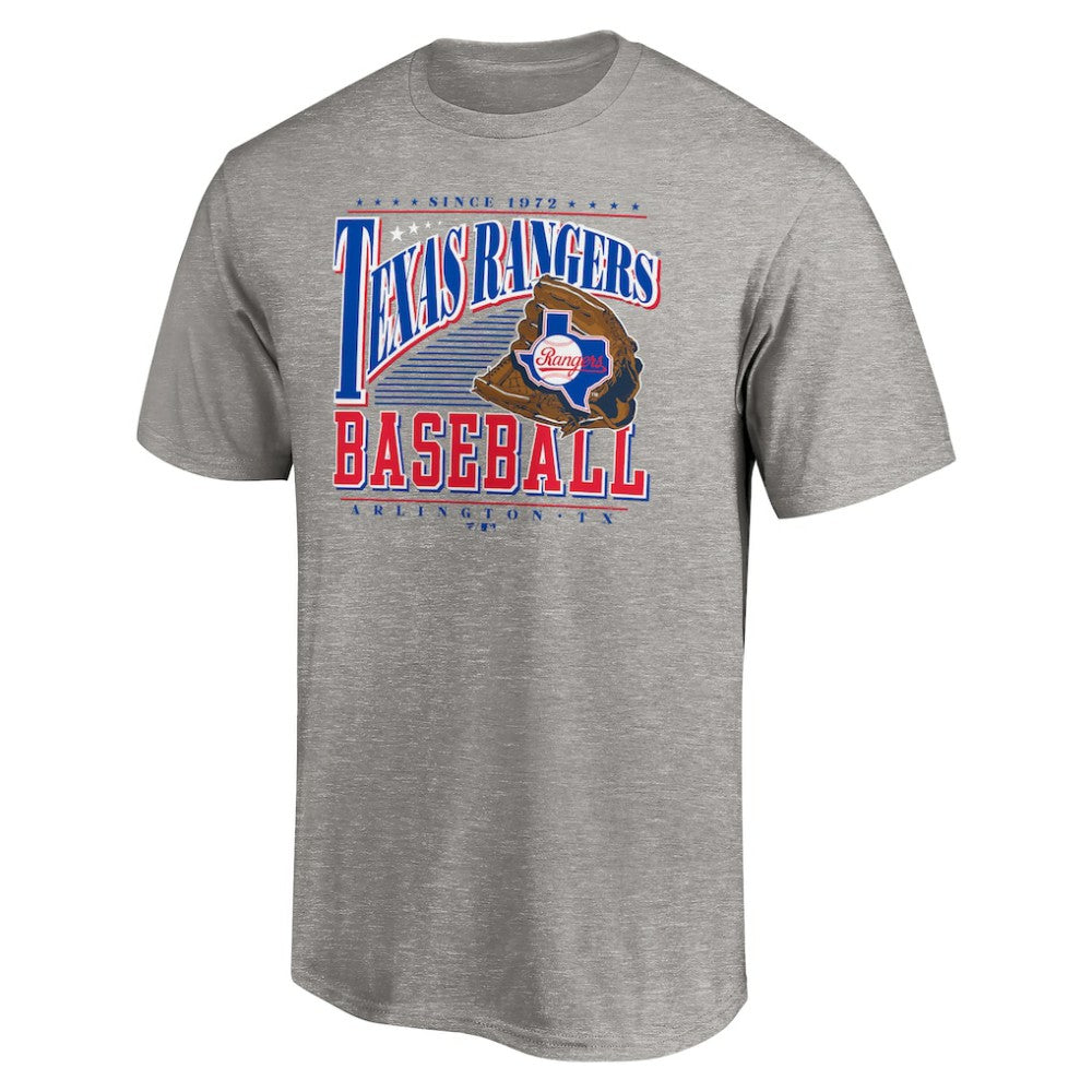 Texas Rangers Cooperstown Collection Winning Time T-Shirt Heather Gray