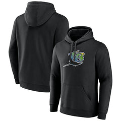 Tampa Bay Rays Cooperstown Collection Pullover Hoodie Black