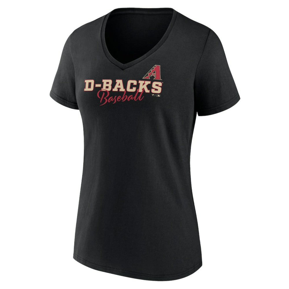 Arizona Diamondbacks Women's Back In Business V-Neck T-Shirt Black